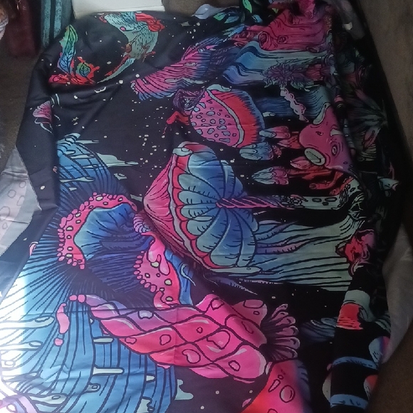 Colorful Abstract Print Fabric - Picture 1 of 7